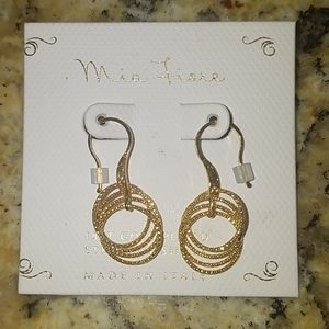 NWOT 18k Gold Plated Sterling Silver Earrings